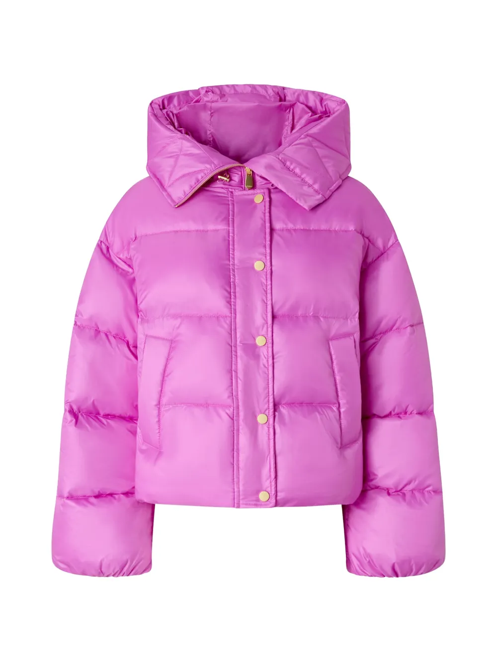 PINKO Donsjack met capuchon Roze