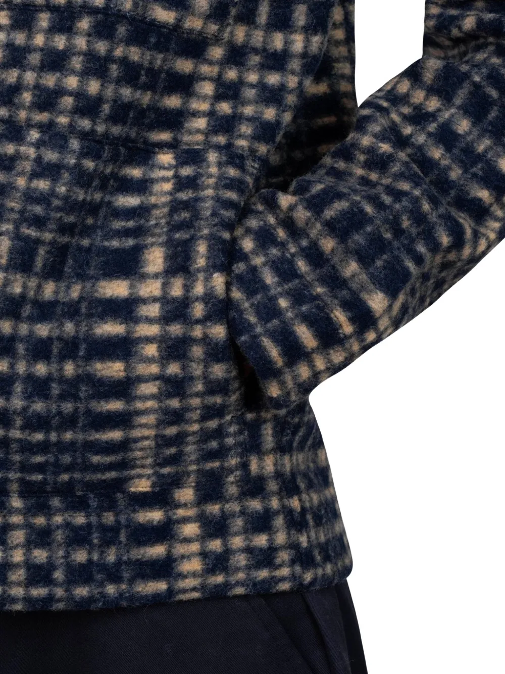 Universal Works Shirtjack met rits Blauw