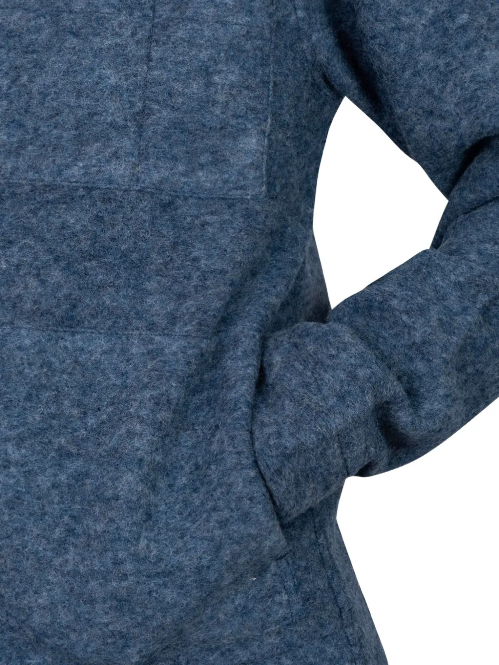 Universal Works Button-up shirtjack Blauw