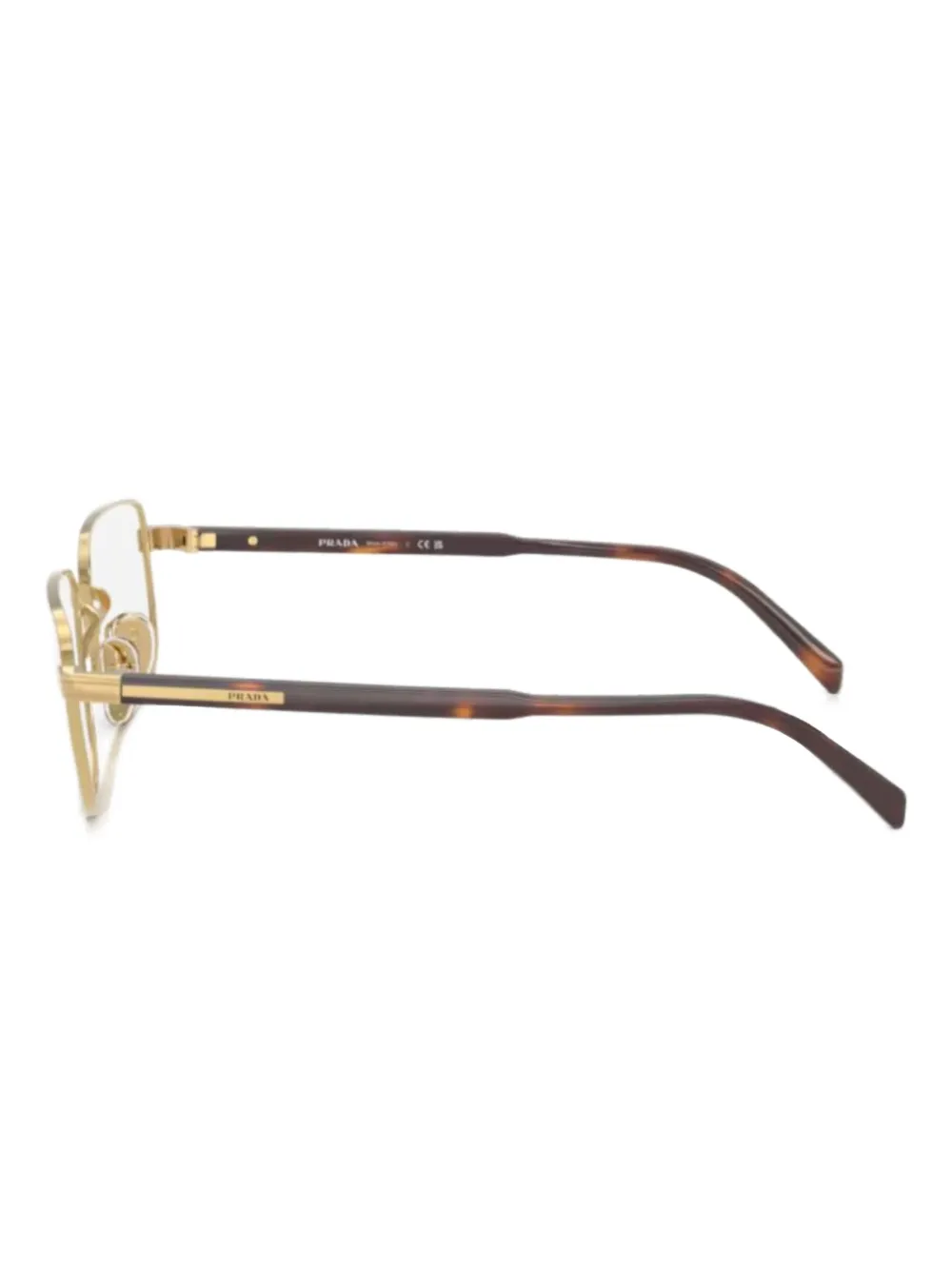 Prada Eyewear rectangle-frame glasses Geel
