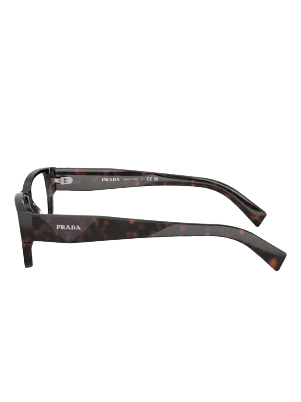 Prada Eyewear rectangle-frame glasses Zwart
