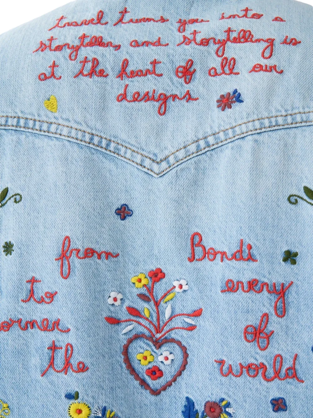 Camilla Gelaagde blouse Blauw