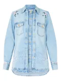 Camilla layered embroidered shirt - Blue