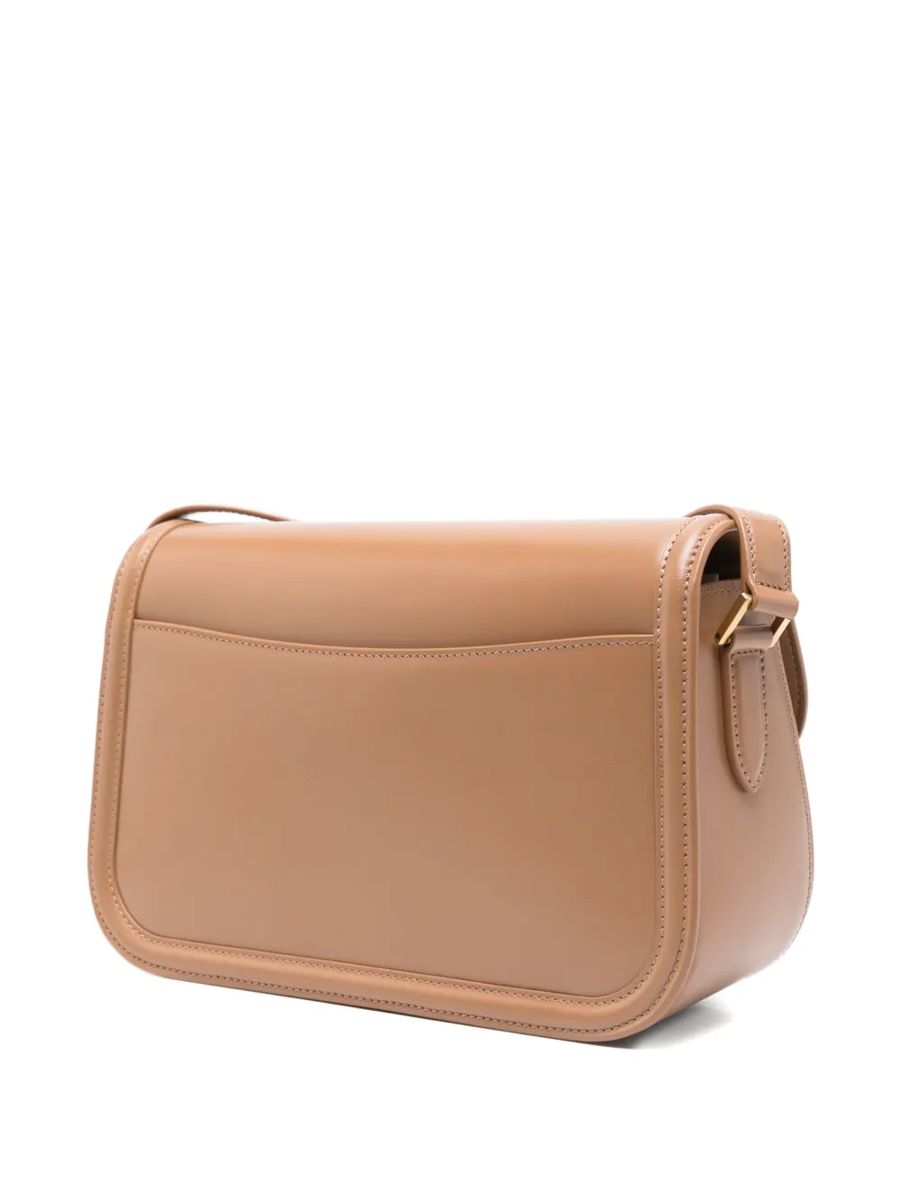 Saint Laurent medium Solferino logo-plaque foldover shoulder bag Bruin