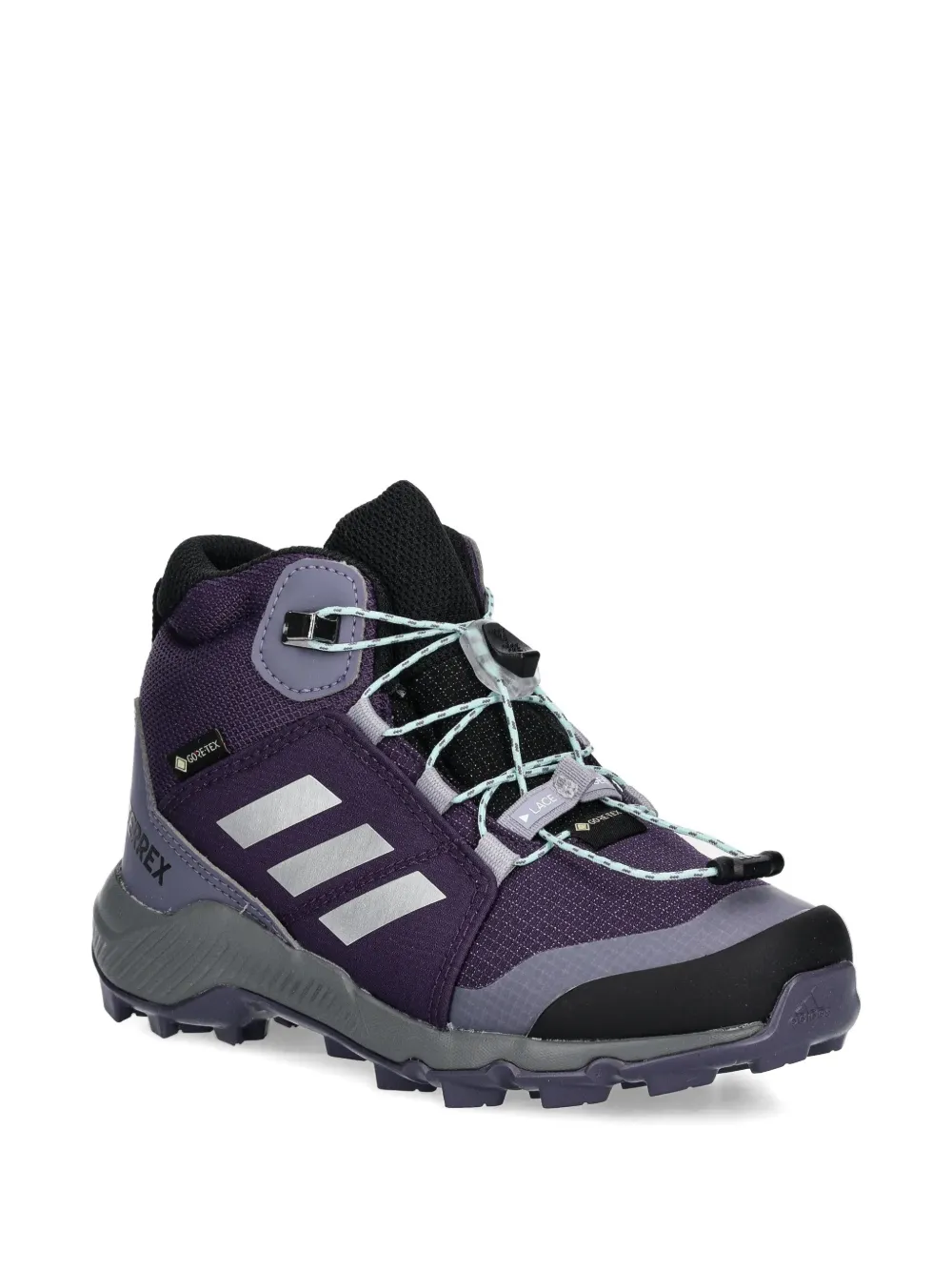 adidas Kids Terrex Mid three-stripes boots - Viola