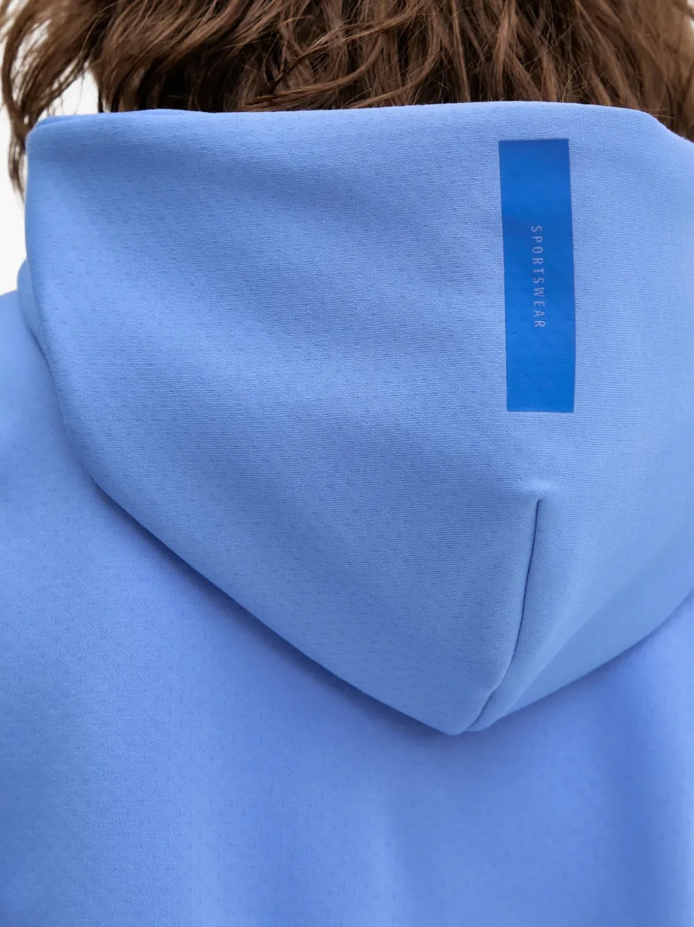 adidas Z.N.E. logo hooded hoodie Blauw