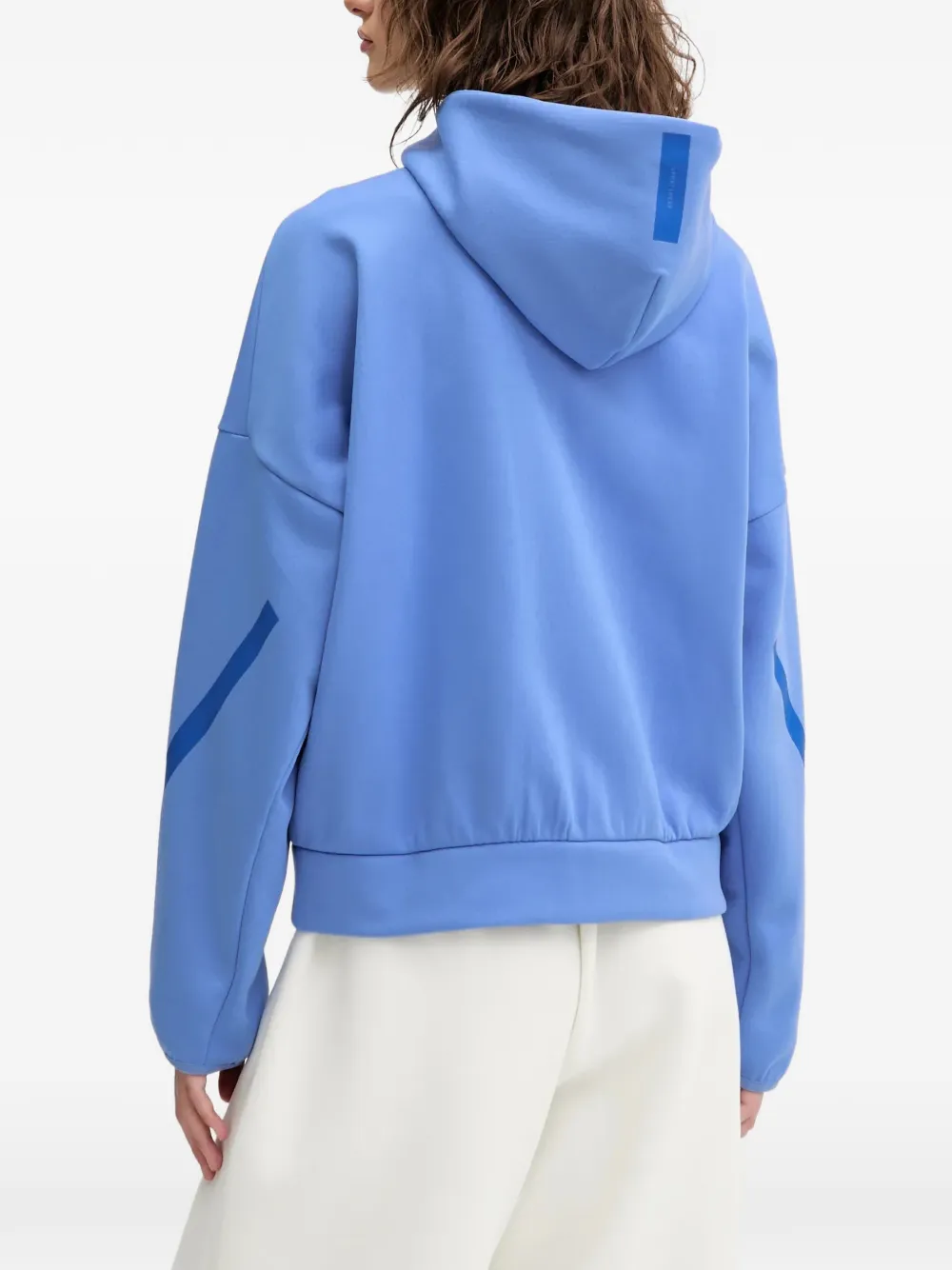 adidas Z.N.E. logo hooded hoodie Blauw