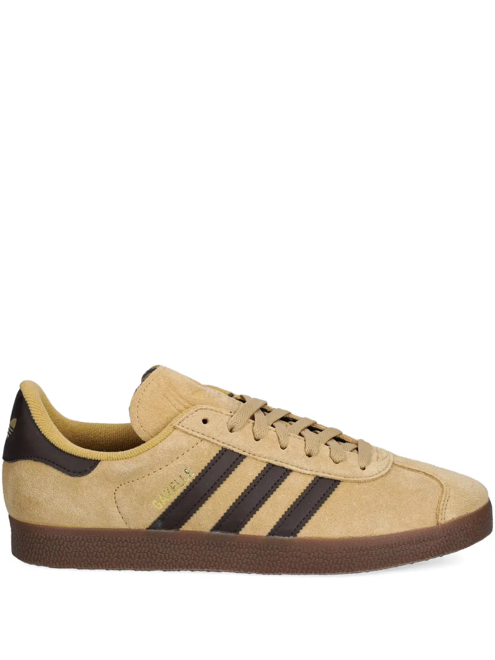 Adidas Originals Gazelle Stripes-detail Lace-up Sneakers In Neutral