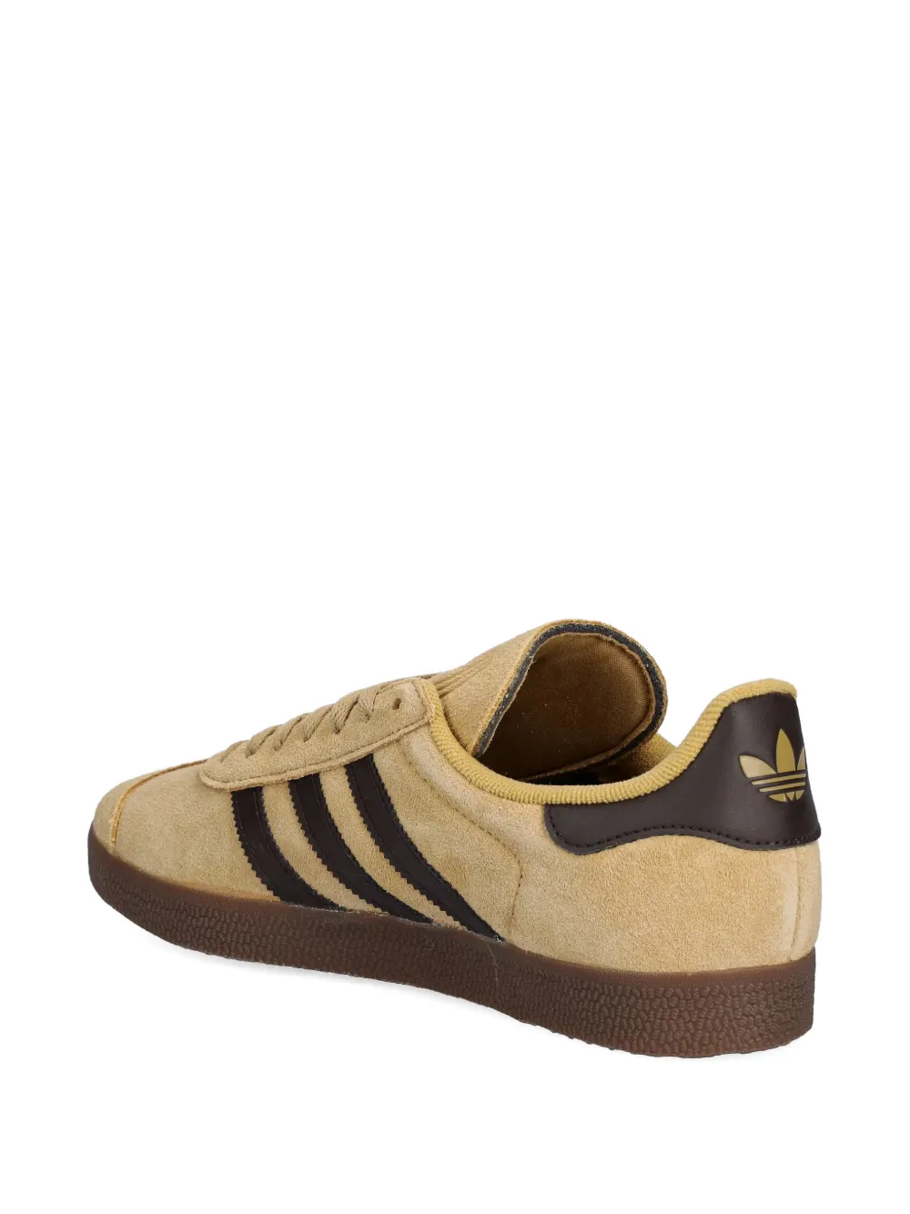 Adidas Originals Gazelle Stripes-detail Lace-up Sneakers In Neutral