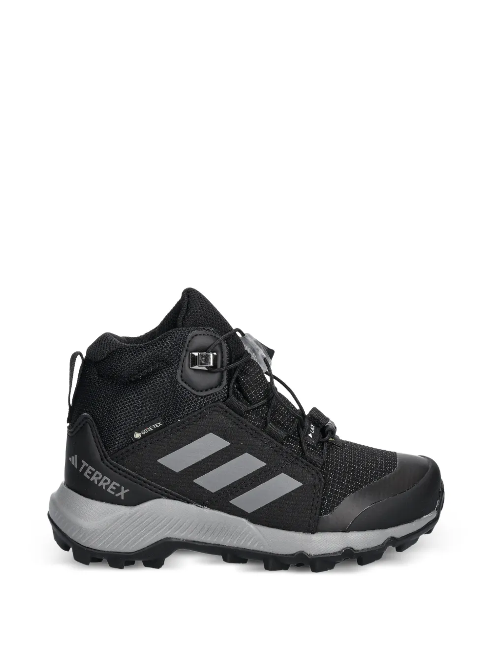 adidas Kids Terrex Mid striped lace-up boots Zwart
