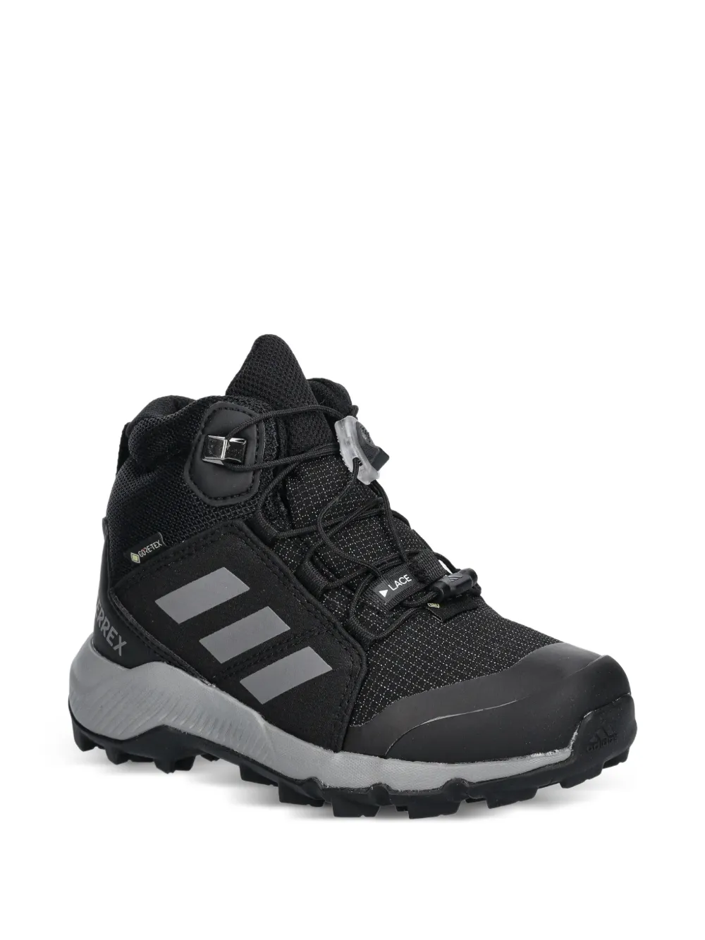 adidas Kids Terrex Mid striped lace-up boots - Nero