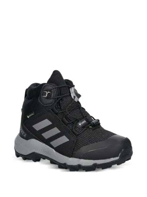 adidas Kids Terrex Mid striped lace-up boots
