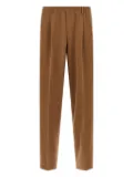 Cellar Door pleated elastic-waistband trousers - Brown