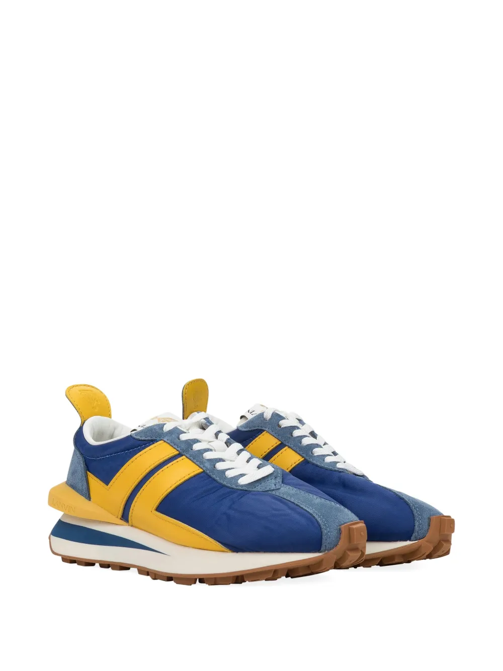 Lanvin Bumpr "Bleu Foncé Jaune" sneakers Blue
