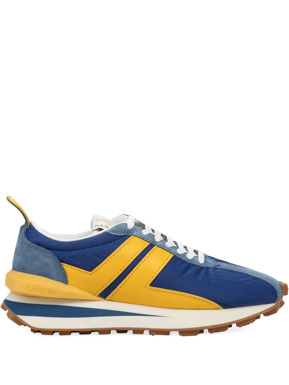 Lanvin Bumpr "Bleu Foncé Jaune" sneakers Blue