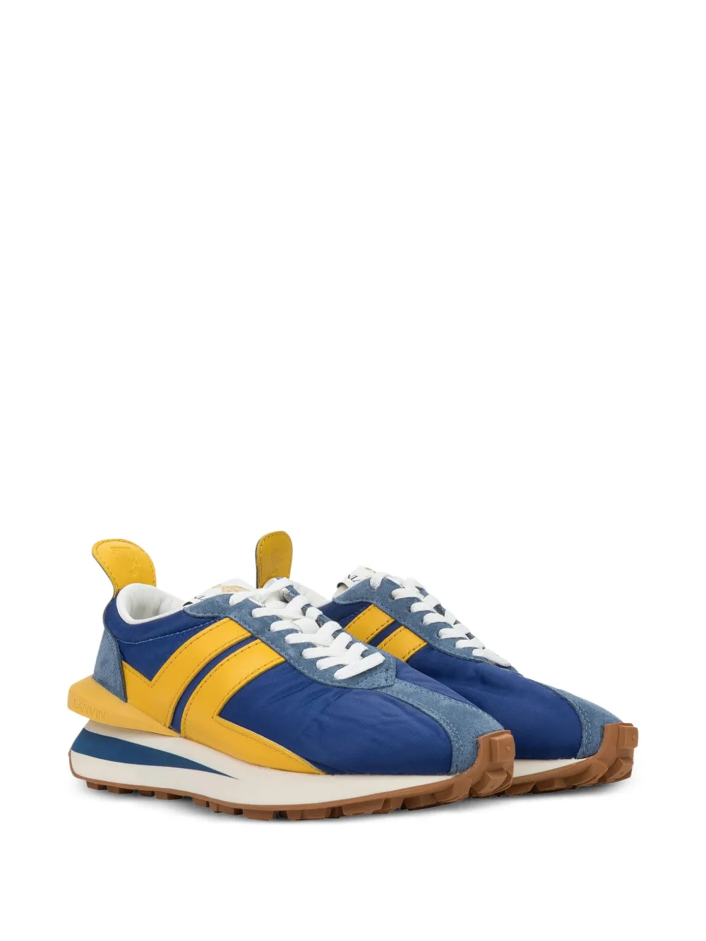 Lanvin Bumpr "Bleu Foncé/Jaune" sneakers | Low-Tops | Image 2
