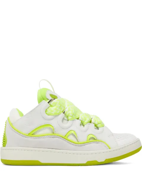 Lanvin Baskets Curb "Blanc/Jaune Fluo" sneakers