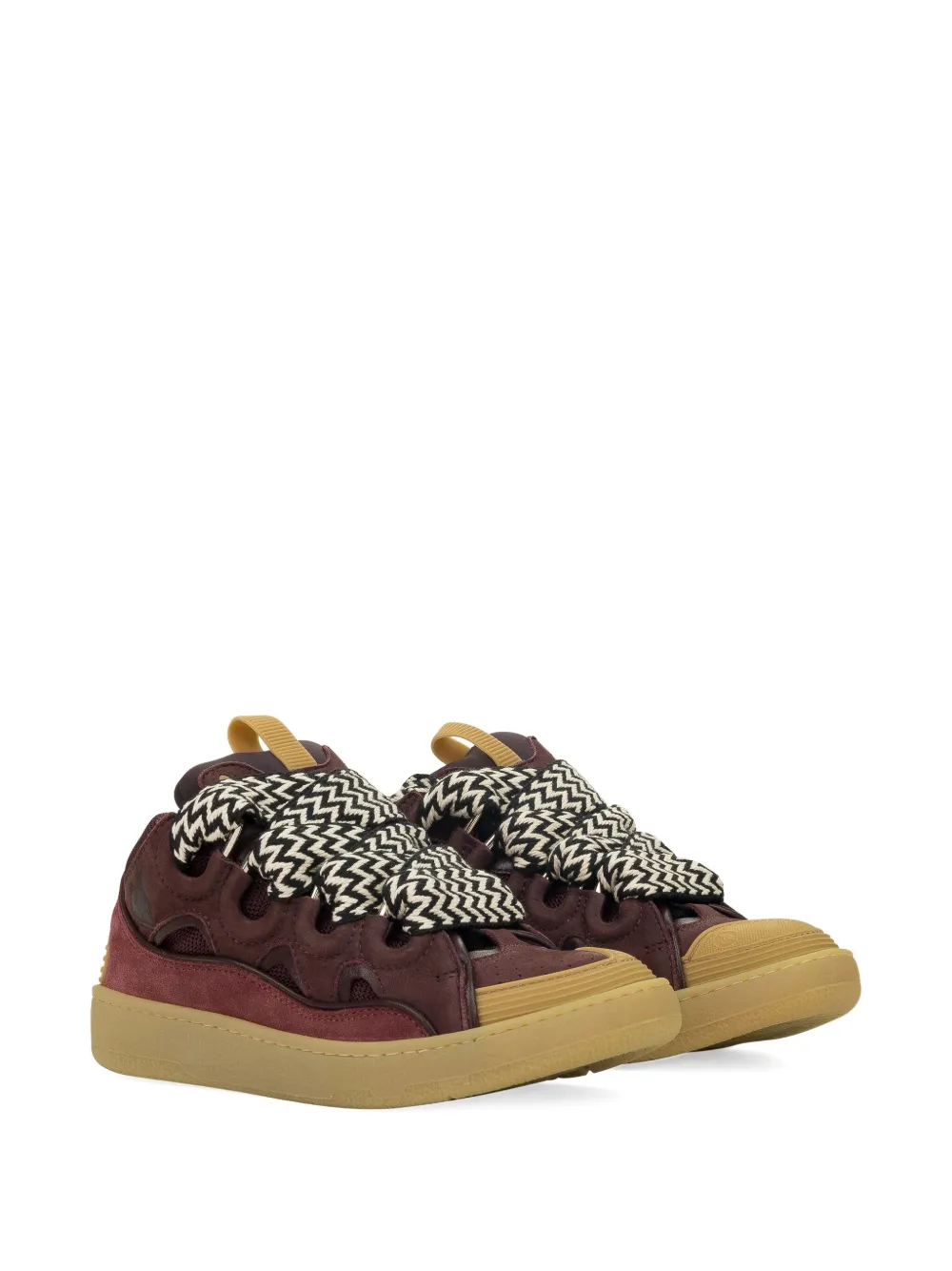 Lanvin Curb "Bordeaux" sneakers Rood