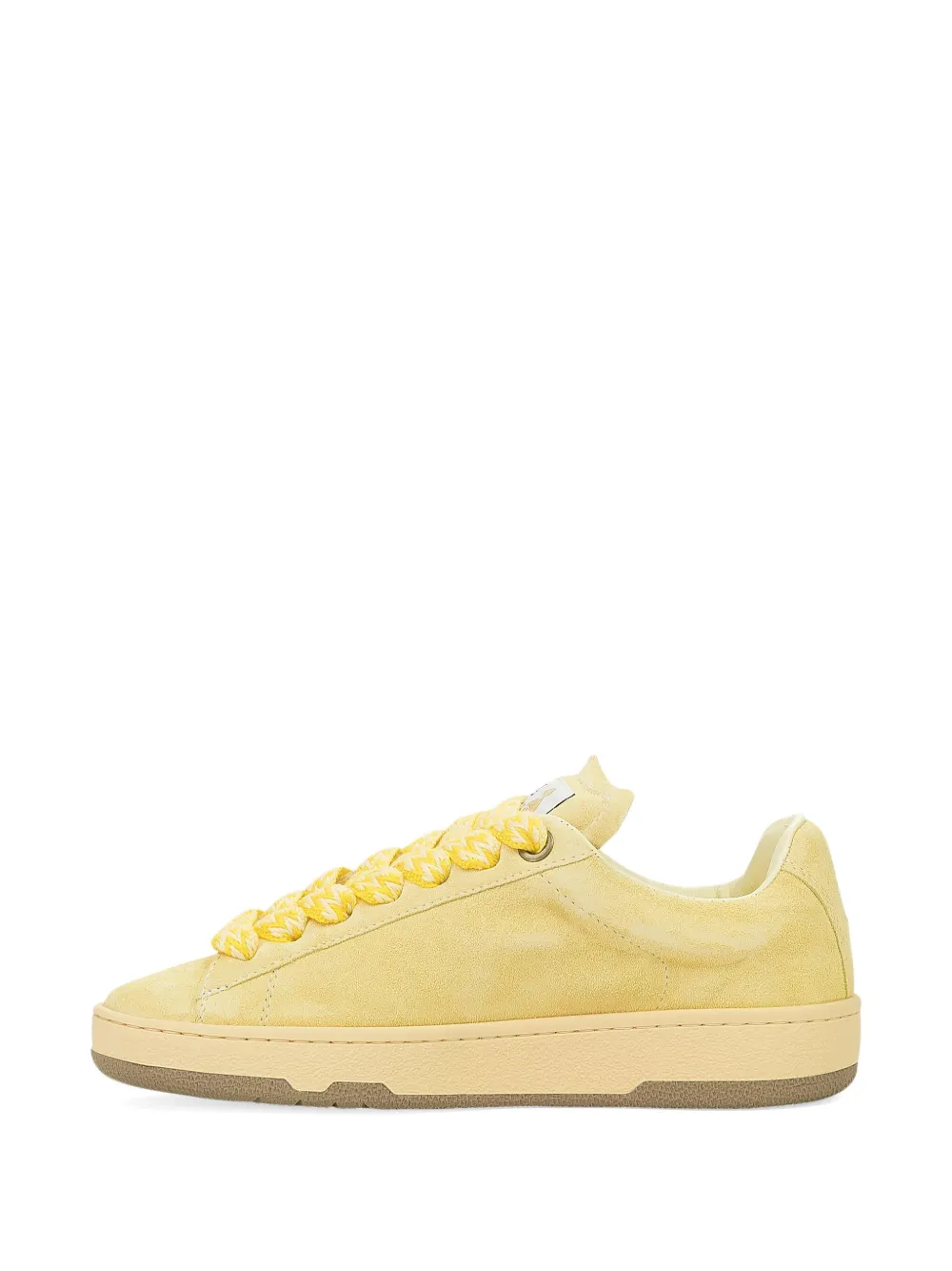 Lanvin Curb Lite suede sneakers Yellow
