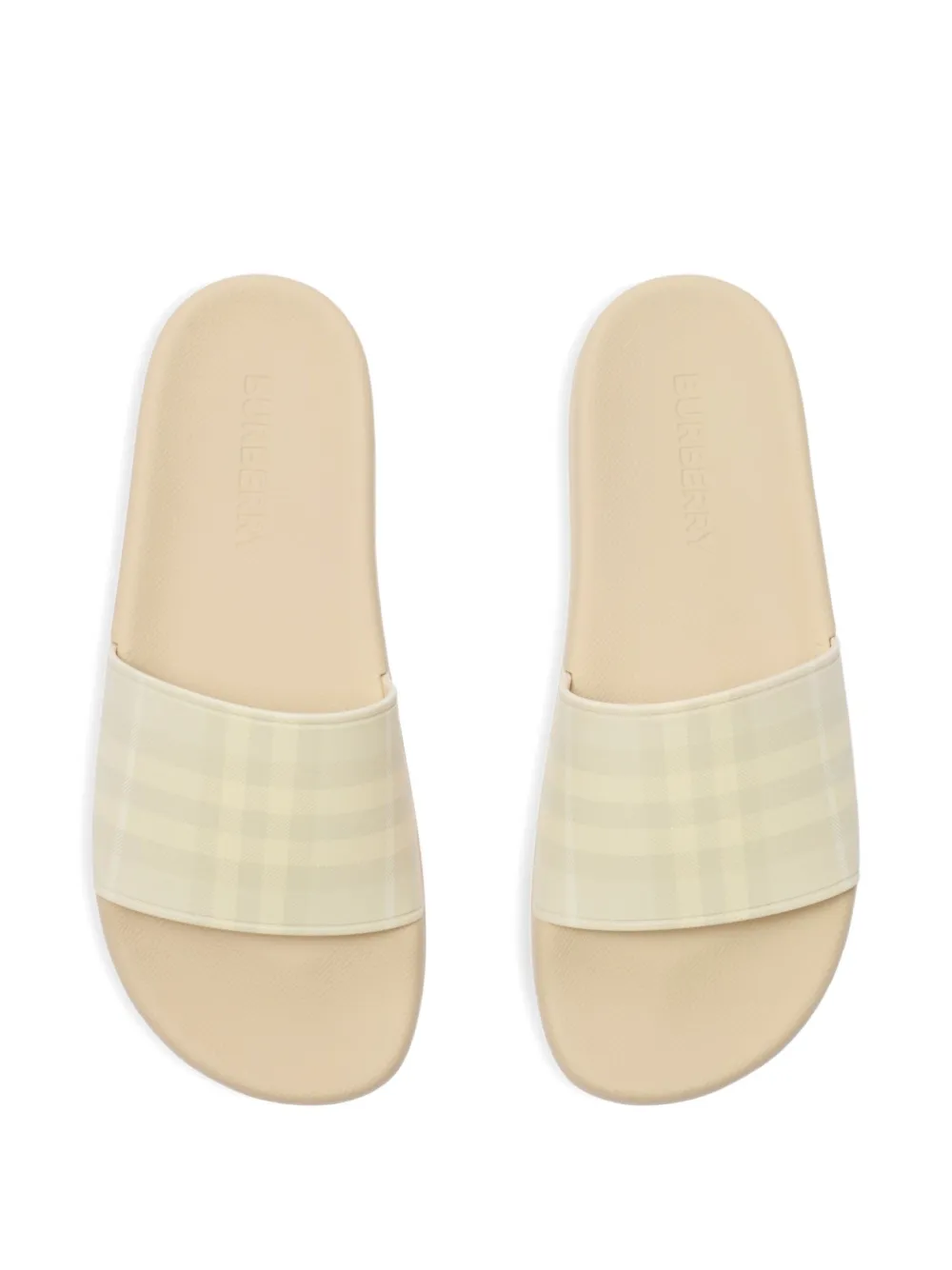Burberry check-print slides Neutrals