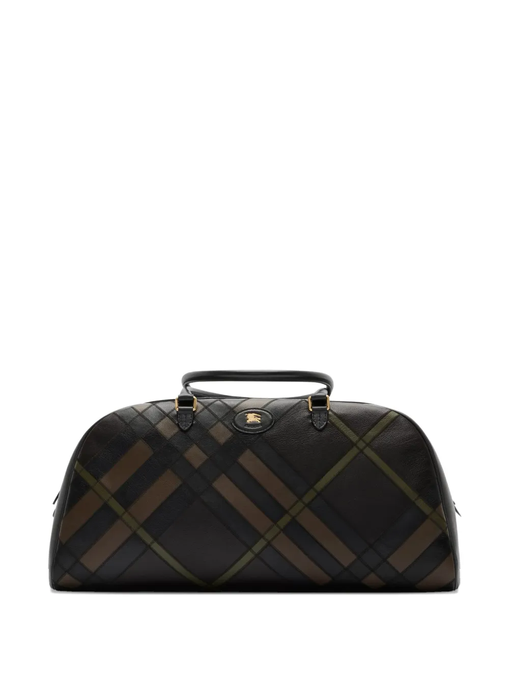 Burberry Geruite leren reistas Zwart