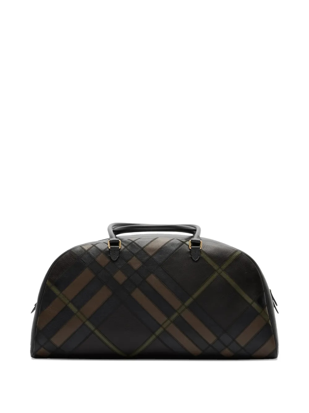 Burberry Geruite leren reistas Zwart