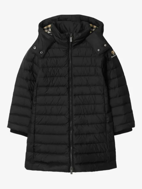 Burberry Kids hooded puffer coat