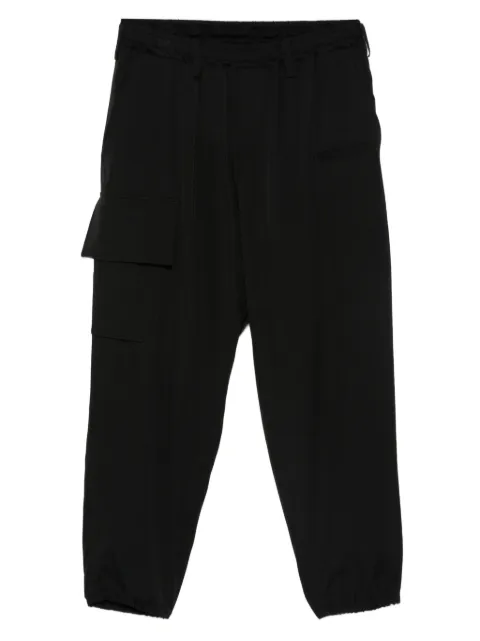 Yohji Yamamoto elasticated wool cargo trousers