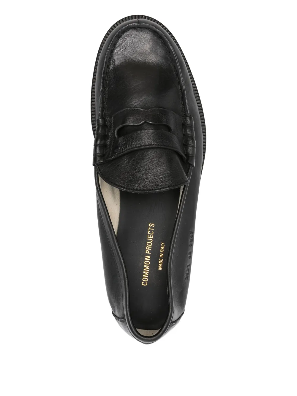 Common Projects penny leather sneakers Black