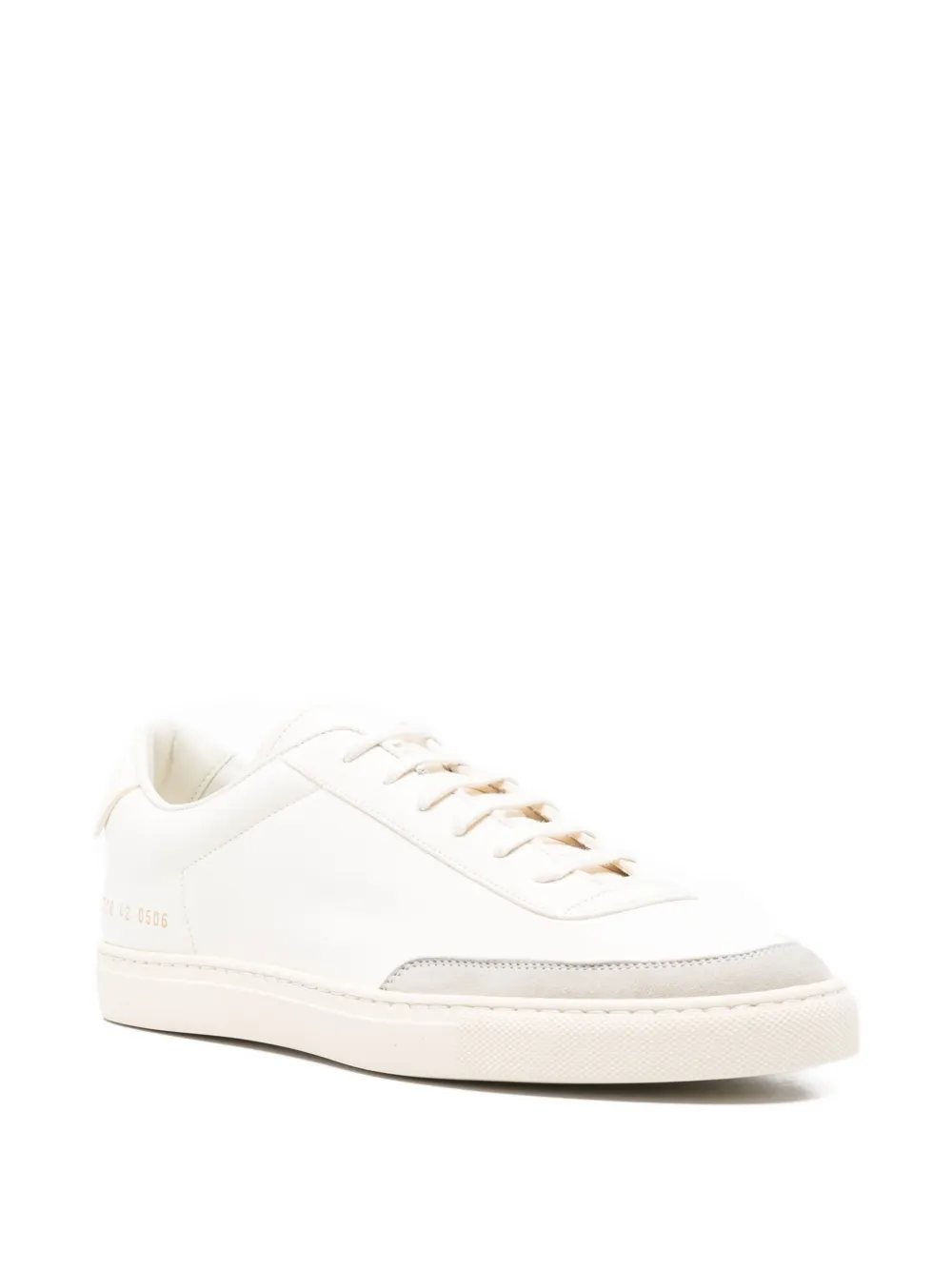 Common Projects leather panelled low-tops sneakers White