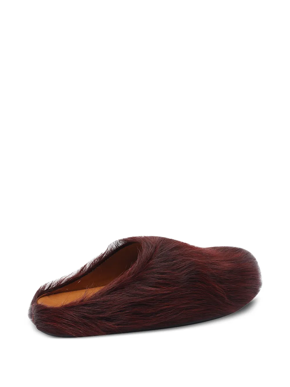 Marni Fussbett calf-hair mules Red