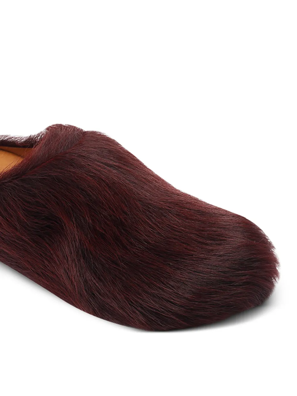 Marni Fussbett calf-hair mules Red