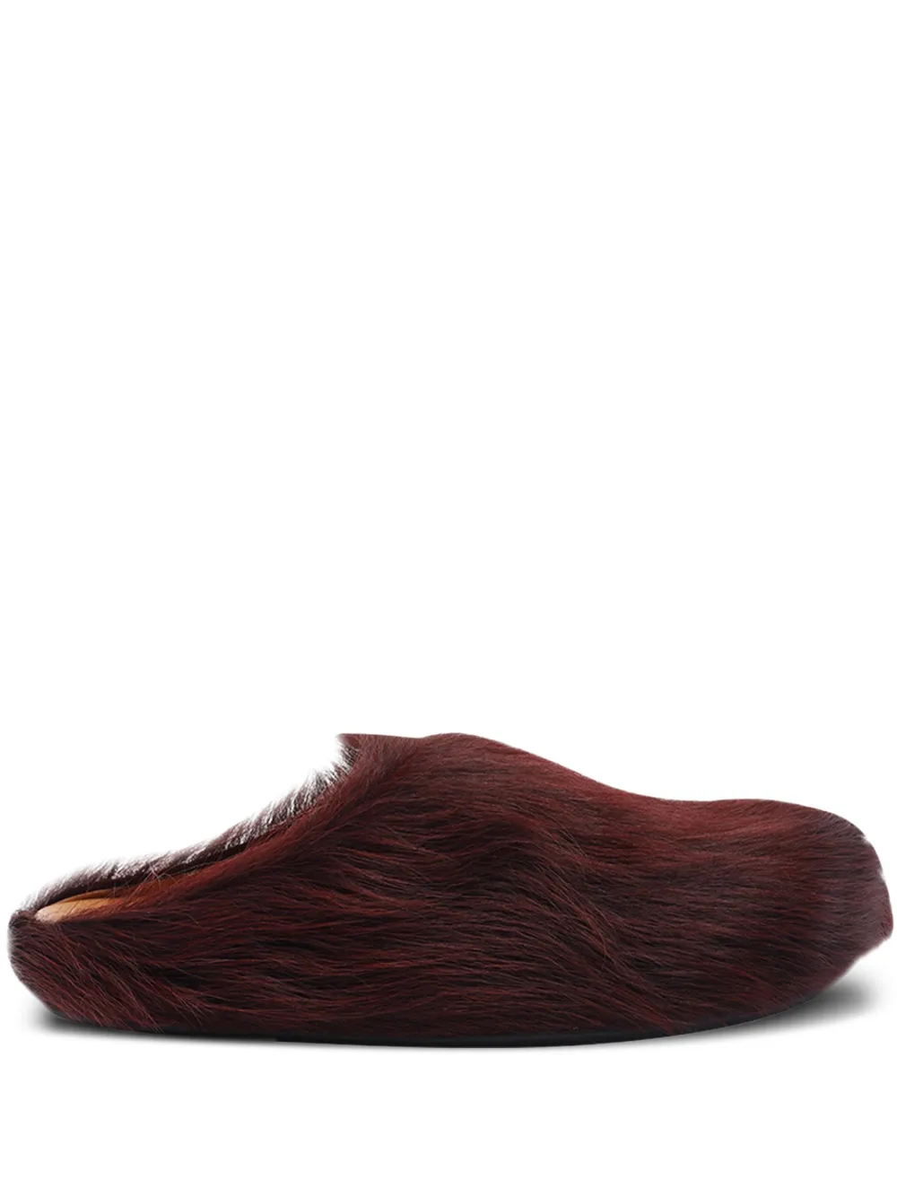 Marni Fussbett calf-hair mules - レッド Marni Fussbett calf-hair mules - レッド