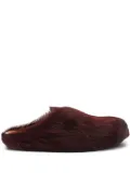 Marni Fussbett calf-hair mules - Red