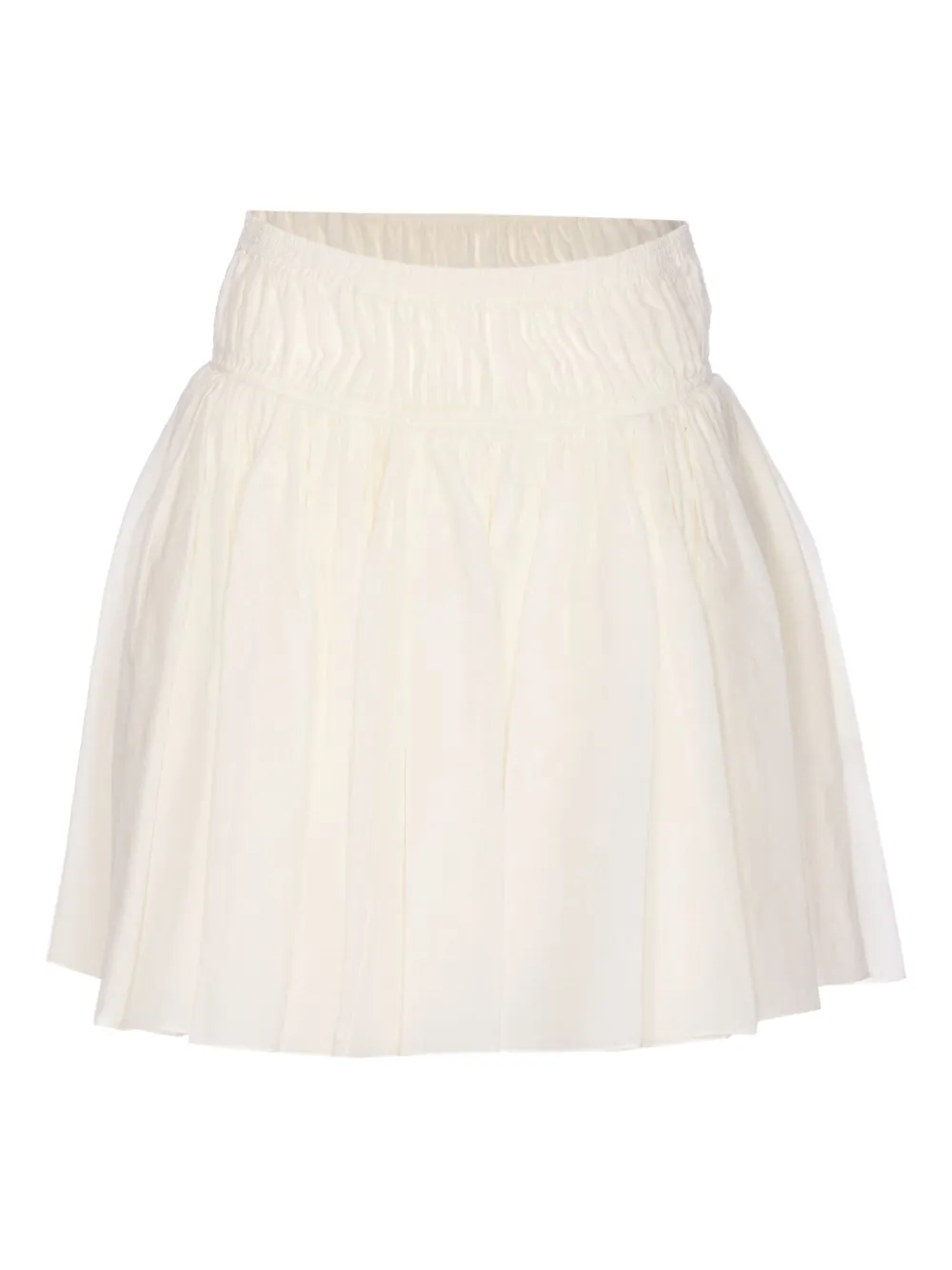 Alaïa elastic-waist ruffled mini skirt | White | Image 1