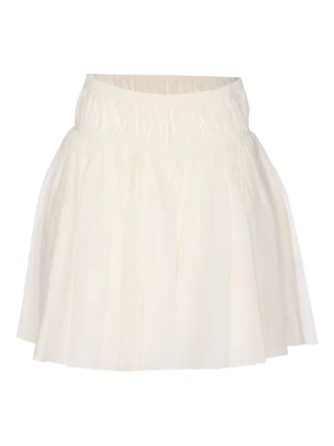 Alaïa elastic-waist ruffled mini skirt