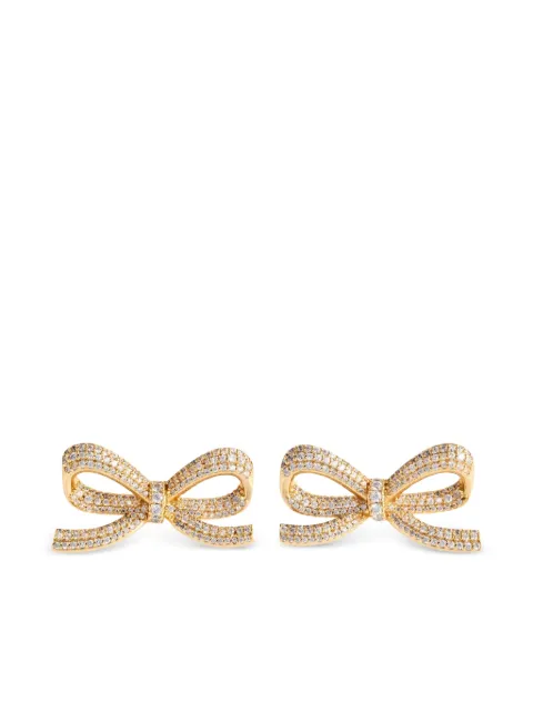 Self-Portrait bow earrings