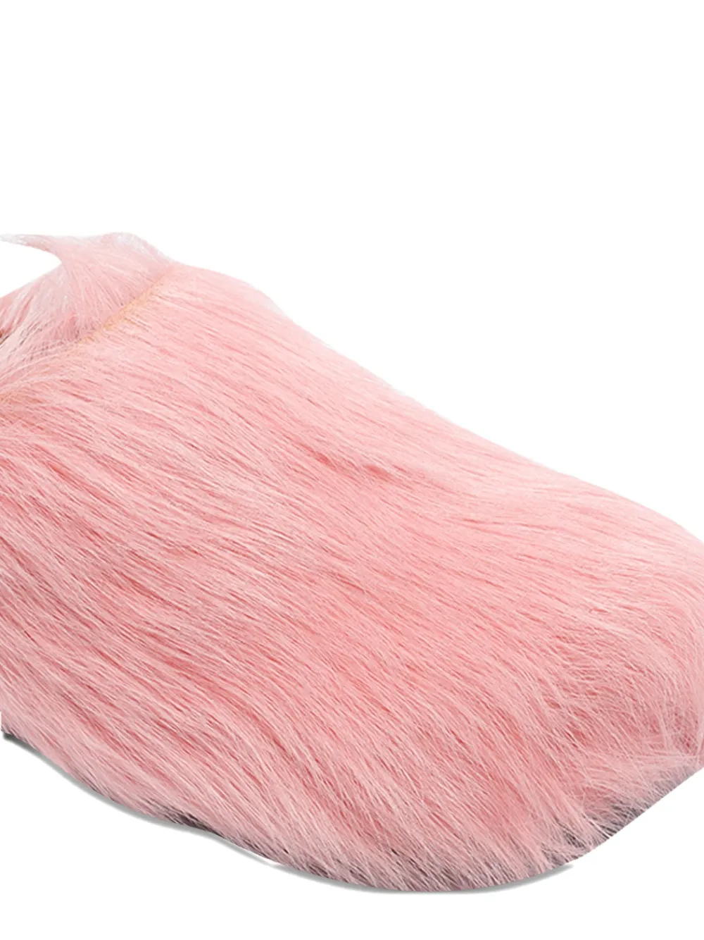 Marni Leather Flat Mules In Pink
