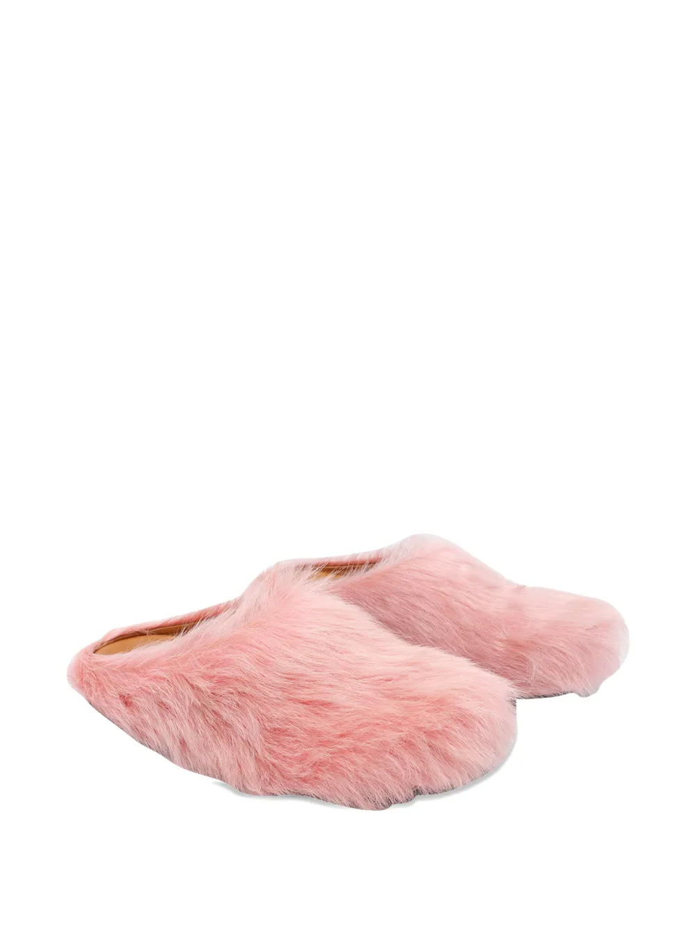 Marni calf-hair slip-on mules - Pink