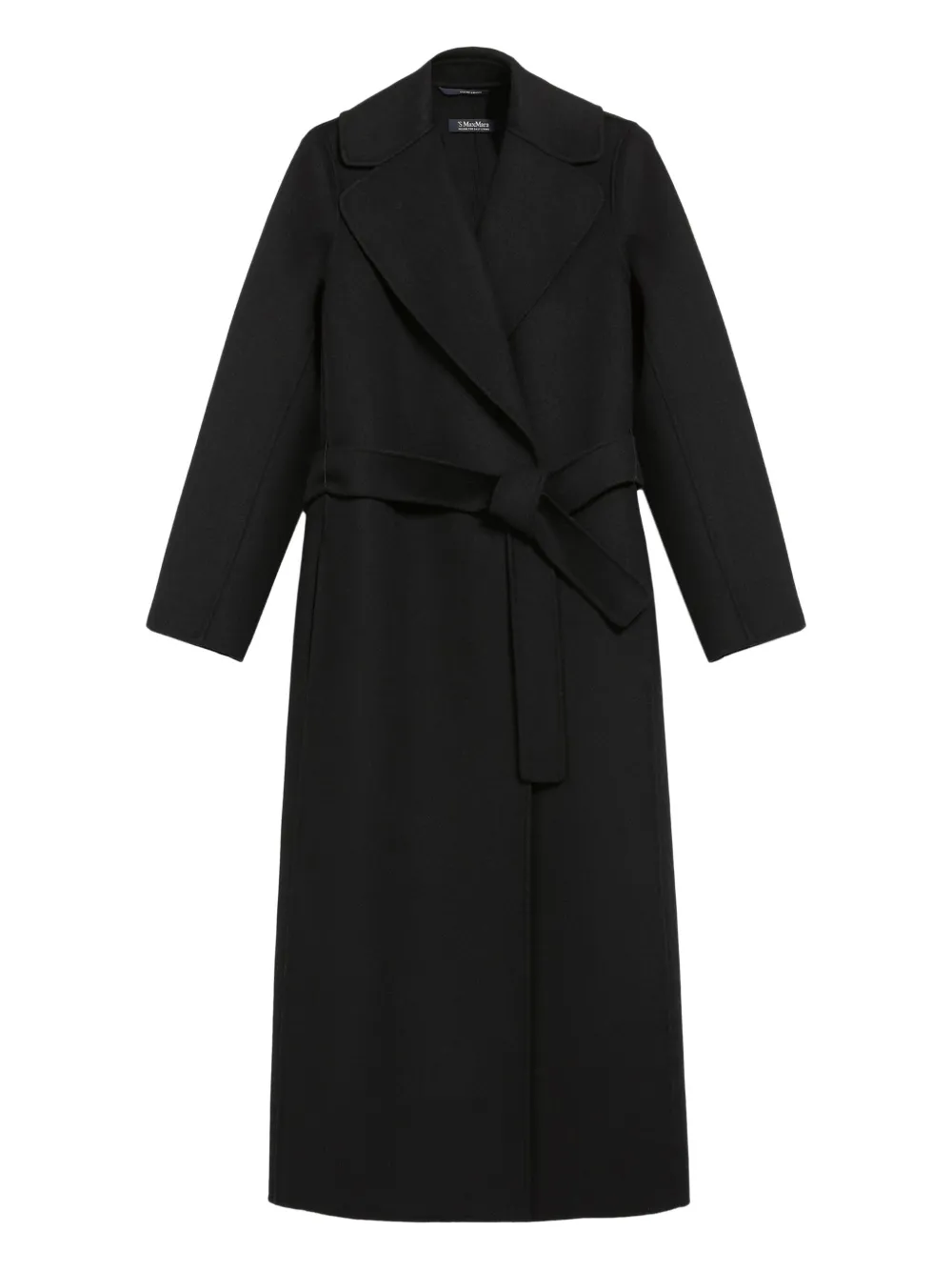'S Max Mara belted wrap coat | Black | Image 1