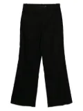 alice + olivia pinstripe wide-leg trousers - Black