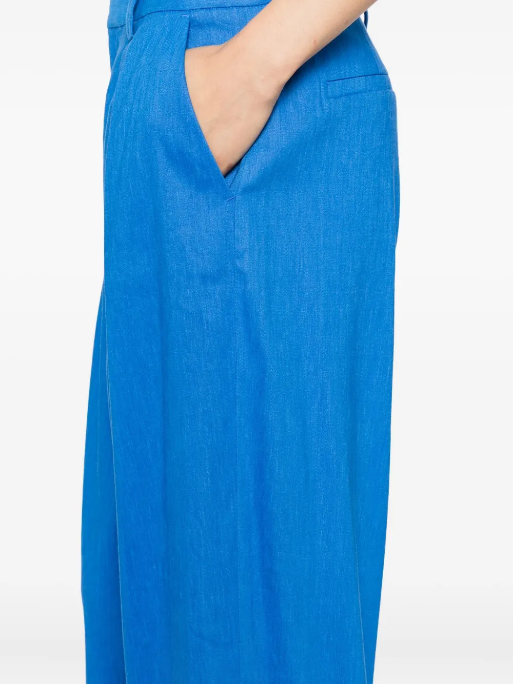 alice + olivia Plooibroek met wijde pijpen Blauw