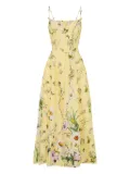 Camilla floral-print corset midi dress - Yellow