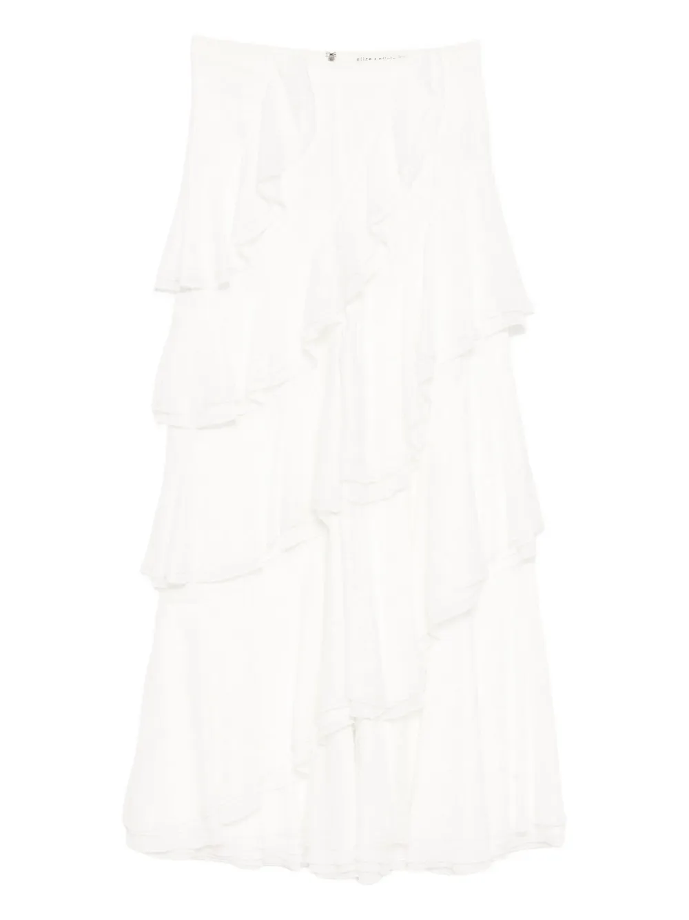 alice + olivia Pantaloni in pizzo a fiori - Bianco