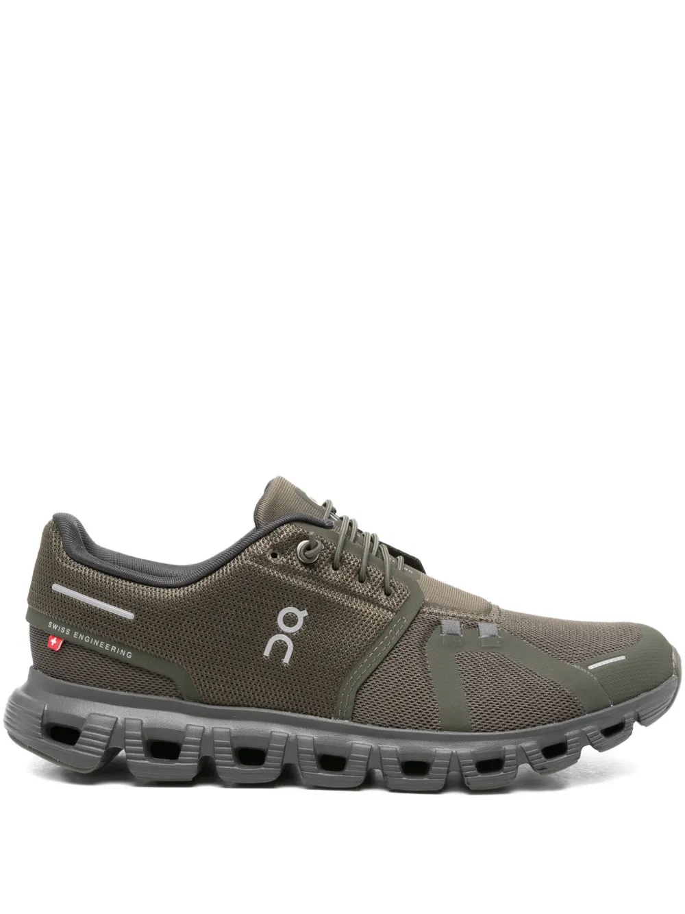 On Running cloud mesh-panel sneakers Green