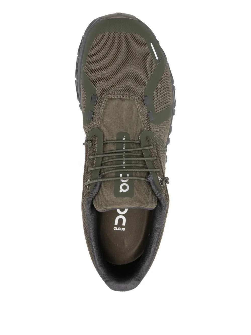 On Running cloud mesh-panel sneakers Green