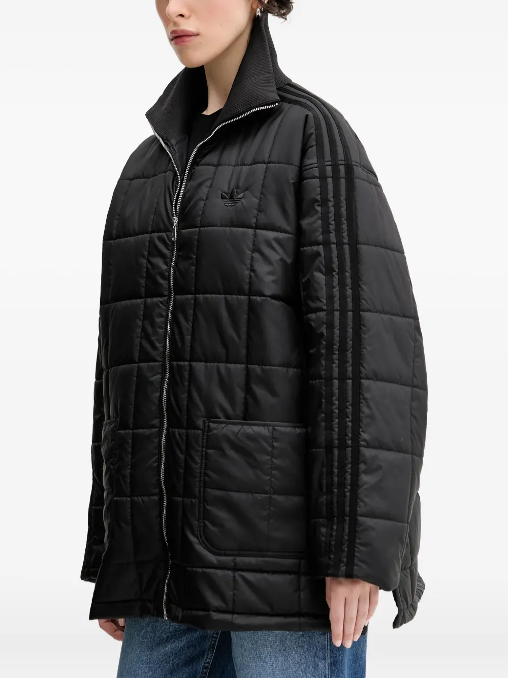 adidas Giacca con dettaglio a 3 righe - Nero