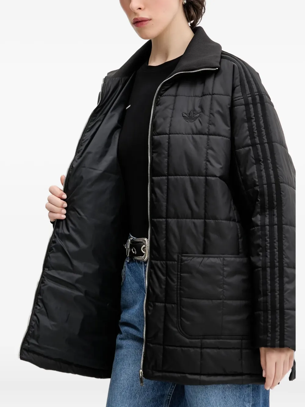 adidas 3-Stripes jack Zwart