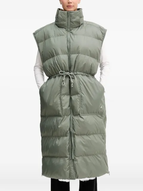 adidas by Stella McCartney abrigo con capucha y cordones