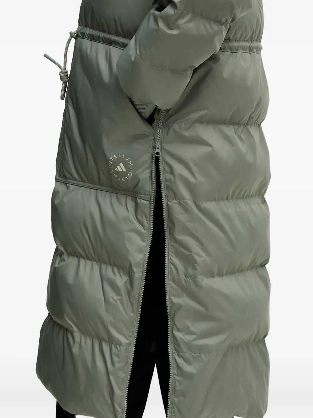 adidas by Stella McCartney Jas met capuchon en trekkoord Groen